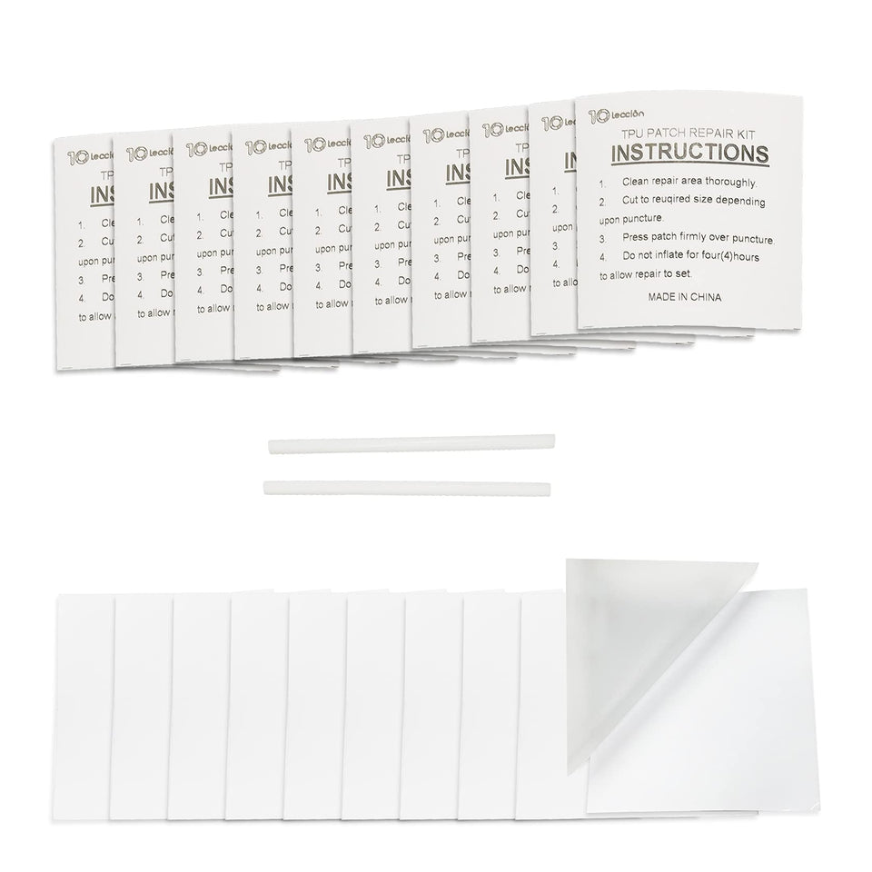 10Leccion TPU patch pack for quick on-site inflatable repairs.