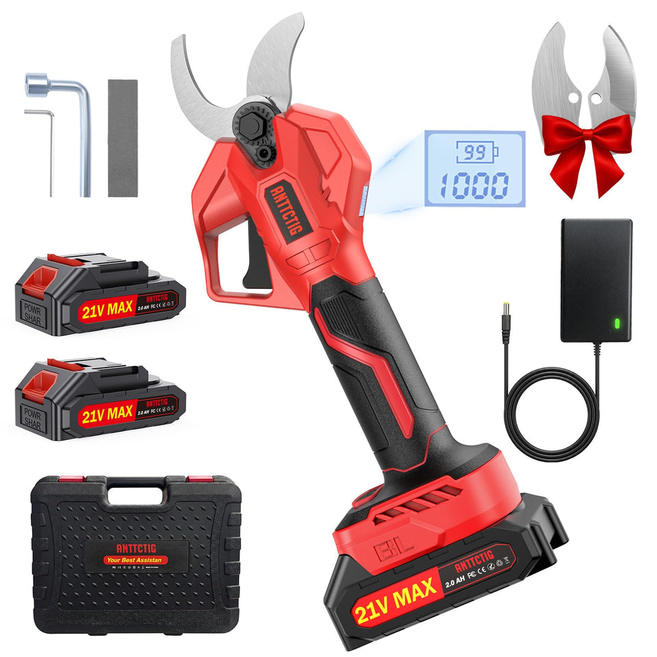 ANTTCTIG pruning shears demonstrate a 2.56-inch cutting capacity for heavy pruning