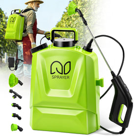 Bourid battery powered backpack sprayer with 4gal tank ready for large area coverage
