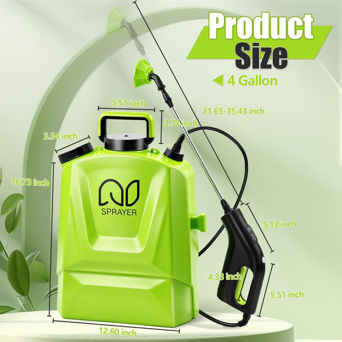 Bourid sprayer battery indicator helps plan charging during tasks