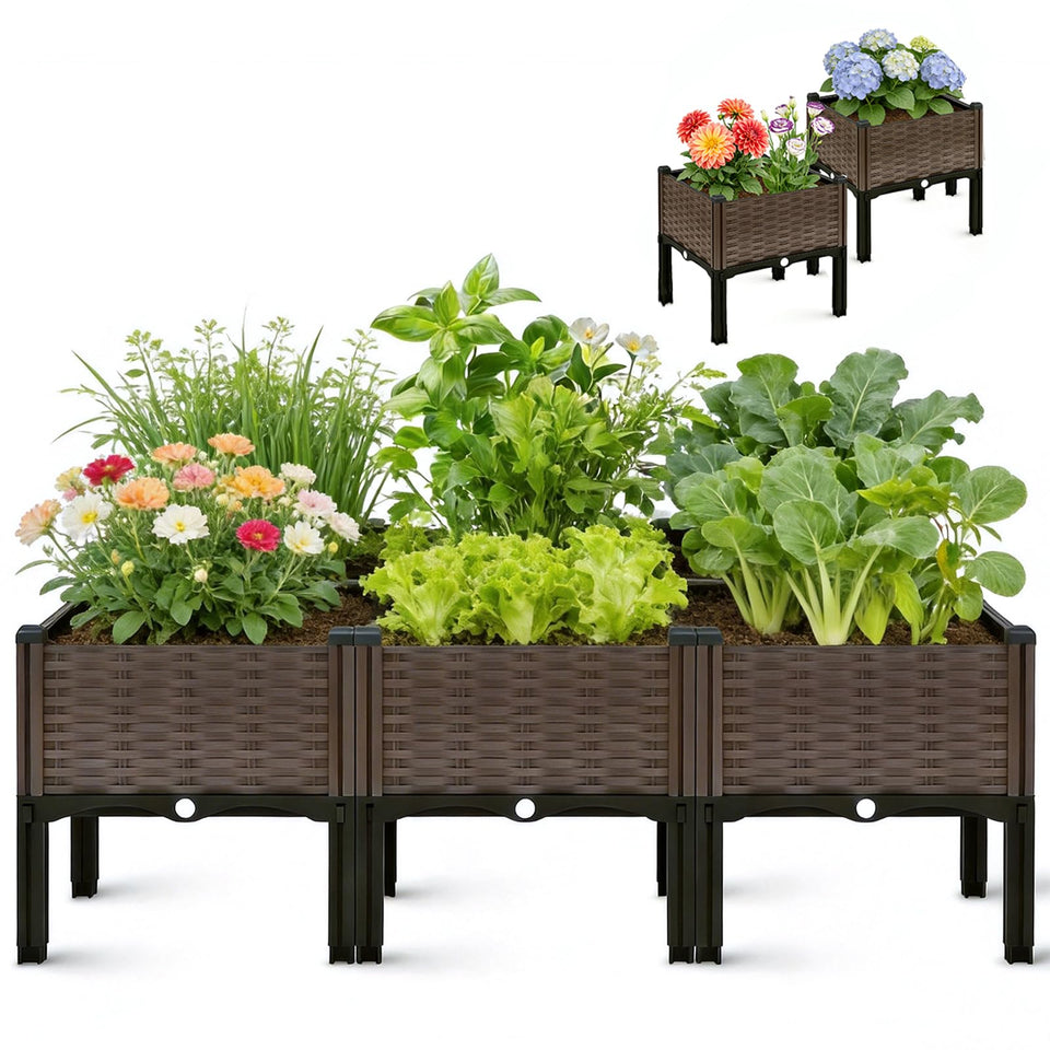 CloudDream brown raised garden box assembly enables quick setup for beginners
