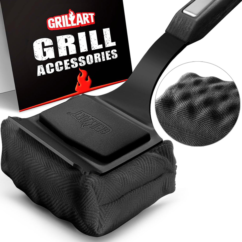 GRILLART bristle-free brush head for safe cleaning on hot grills