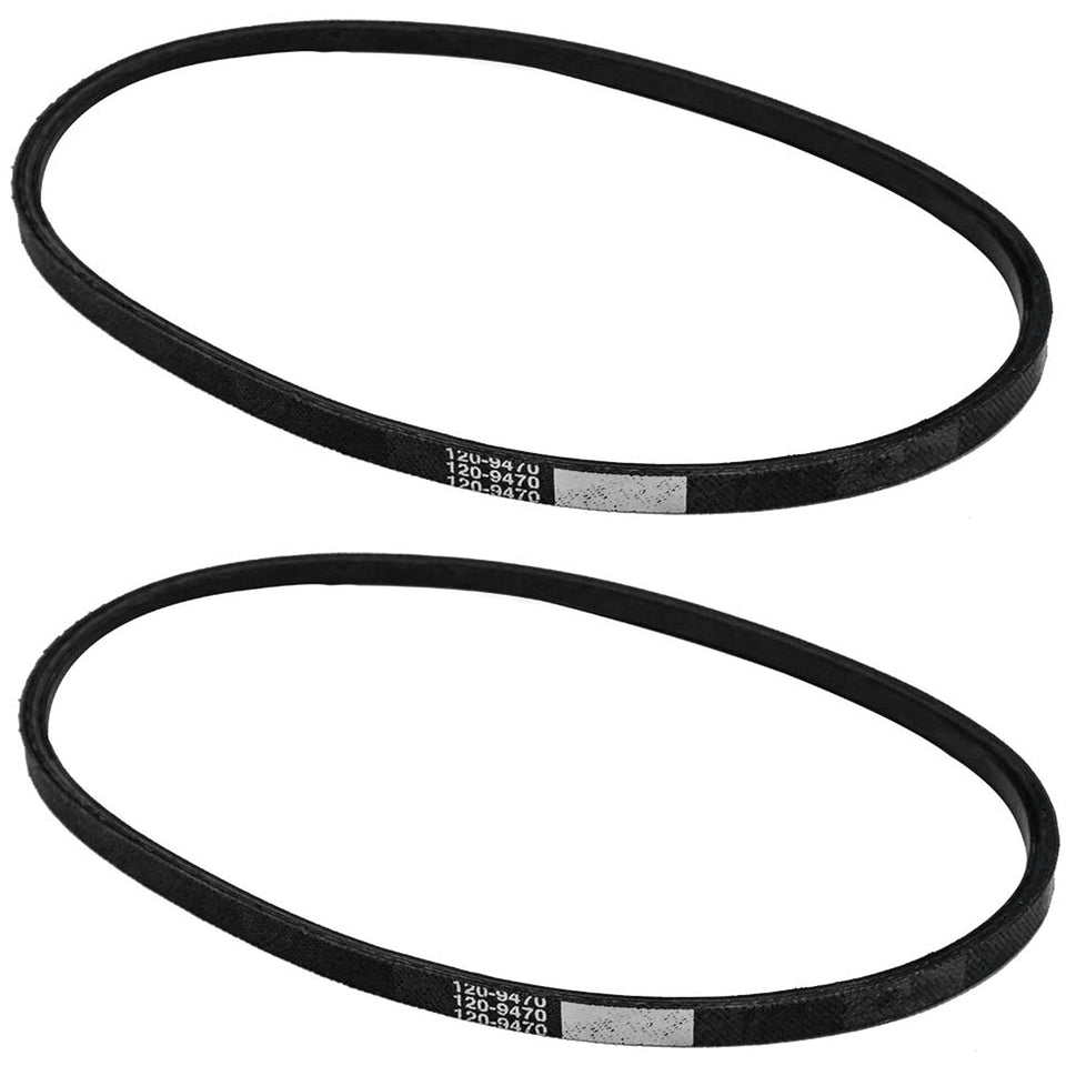 Jerkfily 120-9470 two-pack belt for deck traction drive replacement