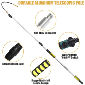 POOPLE ergonomic non-slip handle improves grip for comfortable extended cleaning.