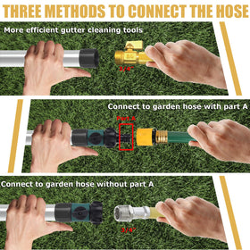 POOPLE tool-free installation fits most standard hoses with universal threads.