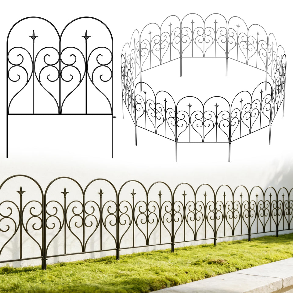 Thealyn Garden Fence 32h panels for durable edging along flower beds
