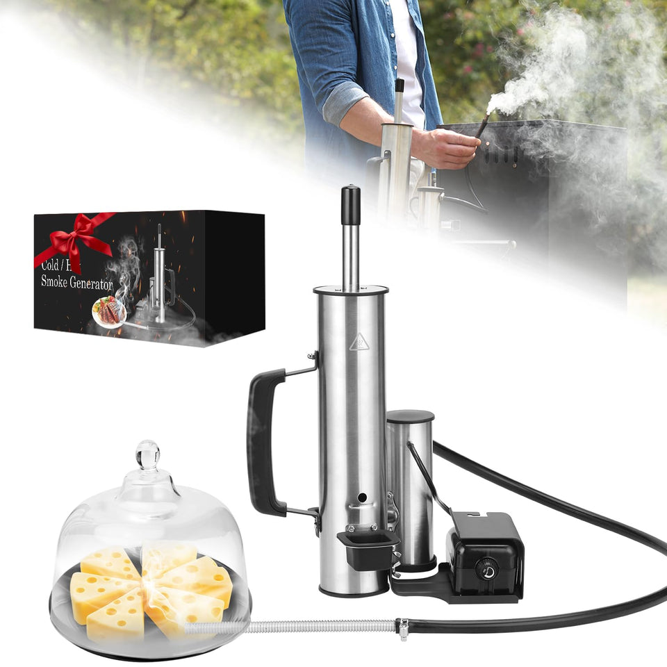 Ueiticsk 2026 Upgrade electric smoker front view for versatile cooking.