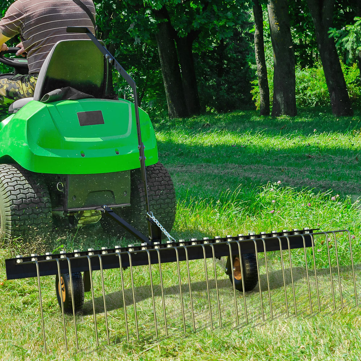 YITAMOTOR 24 spring steel tines for durable dethatching